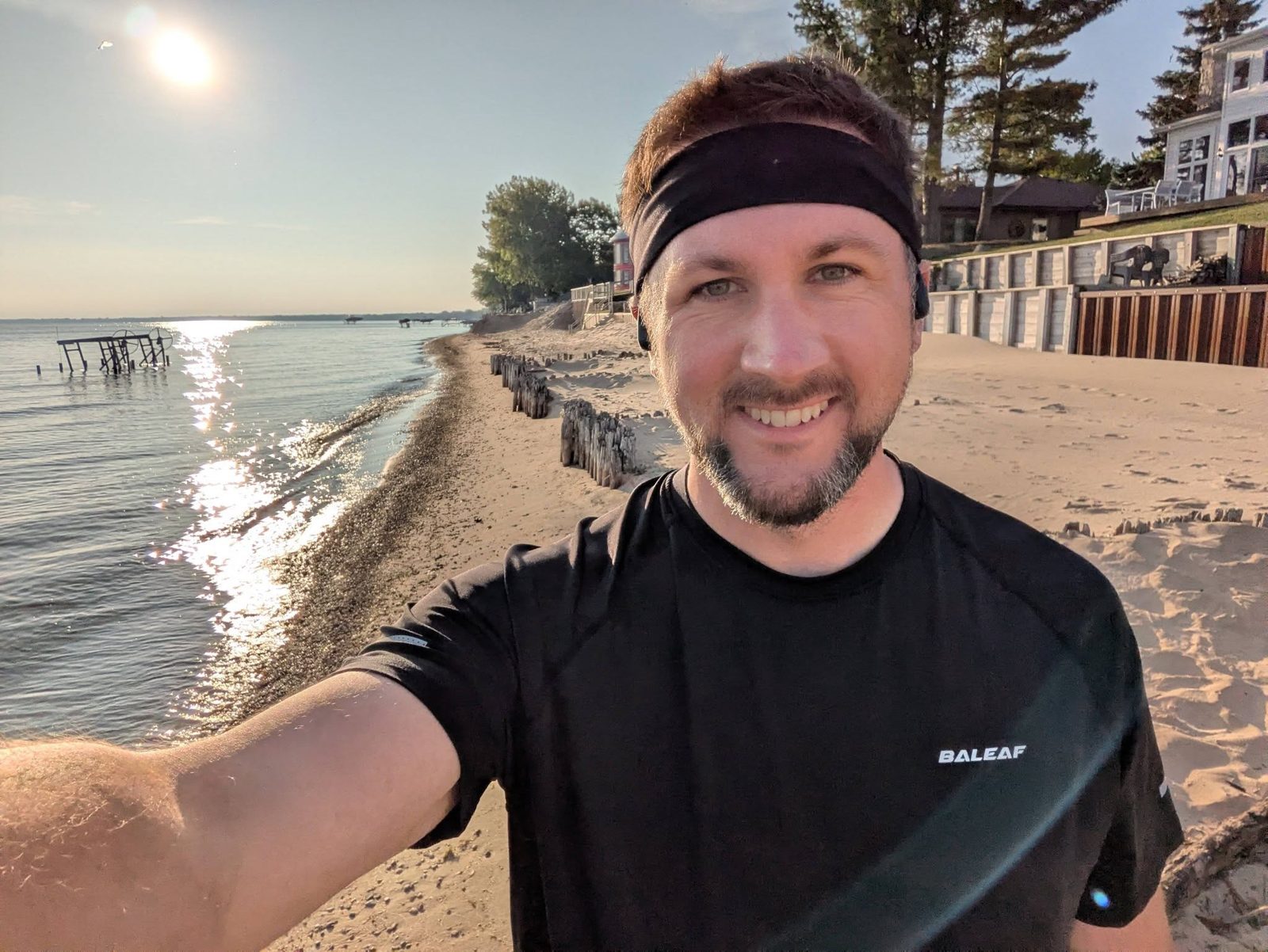 Morning beach run